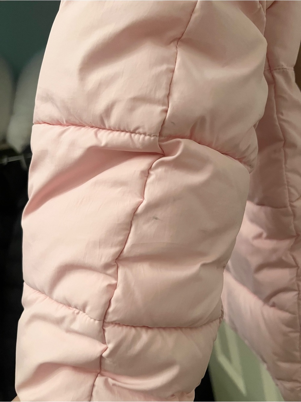 Columbia Light Pink Girls Puffer Jacket with Hood - Big Kids size medium 10 /12 - Picture 11 of 12